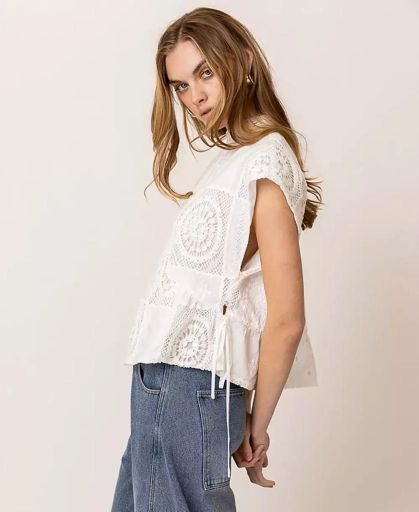 Line & Dot Women's Biva Cotton Round-Neck Tunic Top 2