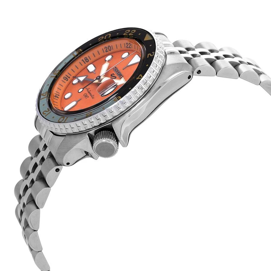 Seiko 5 Sports GMT Automatic Orange Dial Men's Watch SSK005K1 2