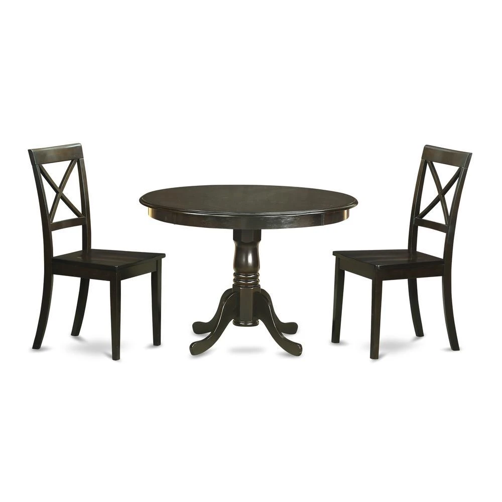 East West Furniture 3  Pc  Kitchen  Table  set-Table  and  2  Dining  Chairs 2