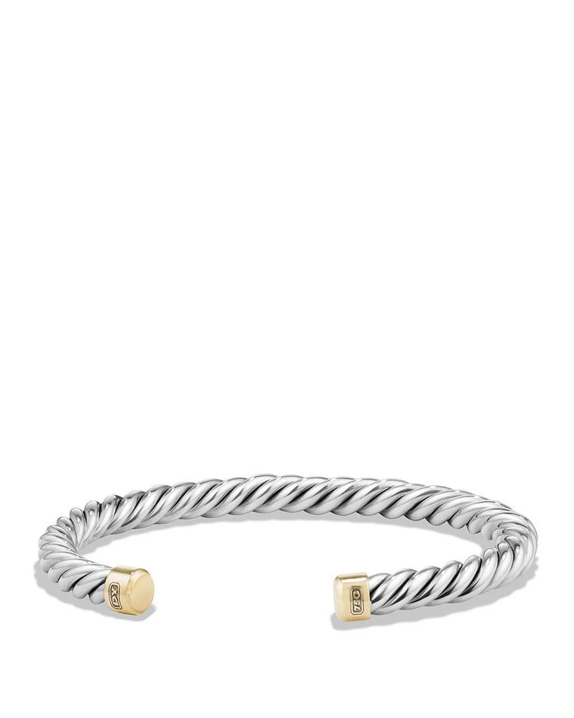 David Yurman Men's Cable Classic Cuff Bracelet with 18k Gold 1
