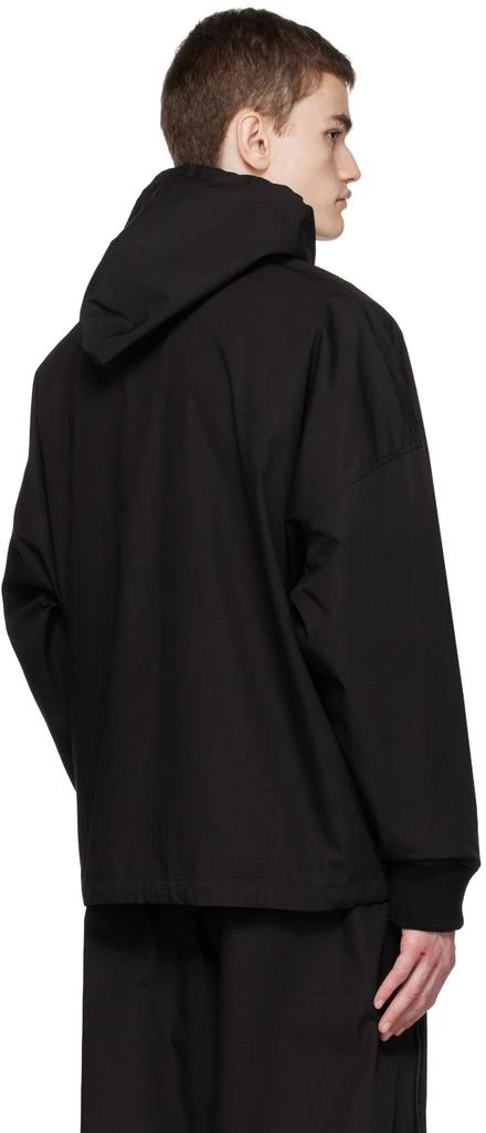 3MAN Black Drawstring Hoodie 3