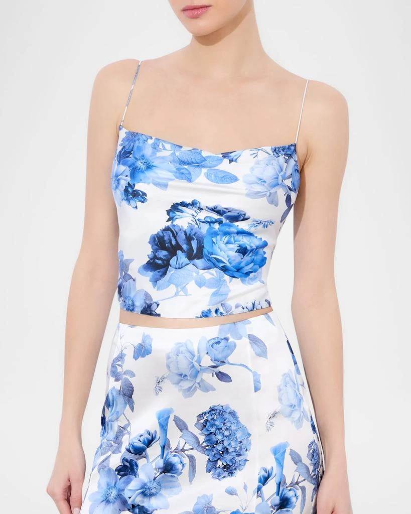 Alice + Olivia Valentina Cropped Corset Top 4