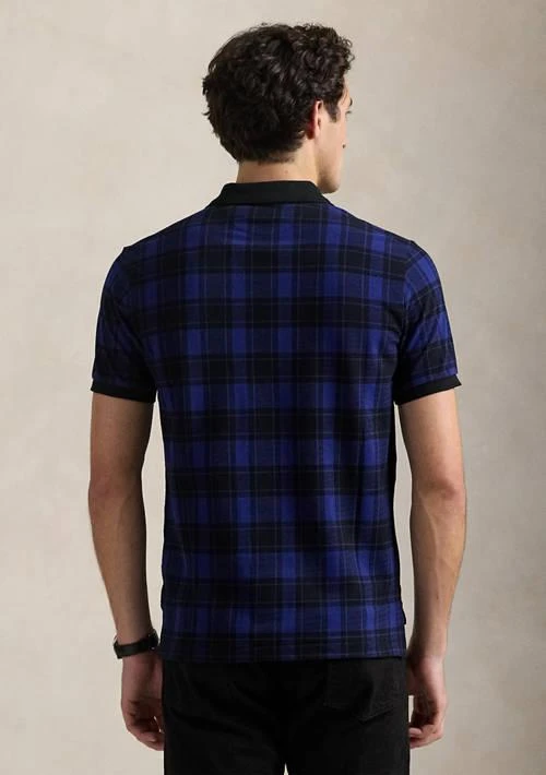 Custom Slim Fit Plaid Mesh Polo Shirt  On Sale Now with Up to 60% Off |  Discover Exclusive Deals & Savings at BeyondStyle  Authentic Ralph Lauren  Men|Shirts | Young Men's