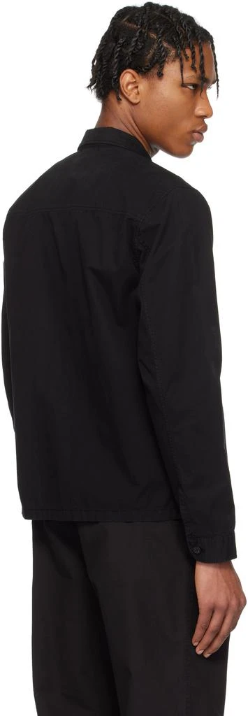 C.P. Company Black Organic Gabardine Utility Lens Shirt 3
