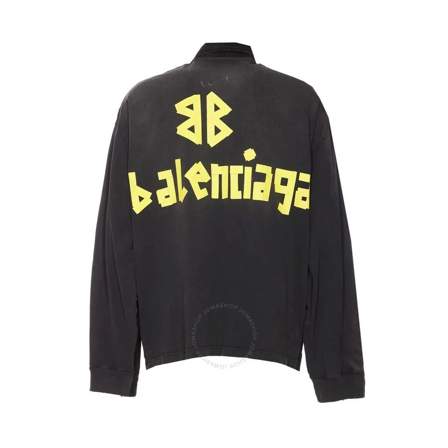 Balenciaga Men's Lightweight Black Hybrid Japanese Denim Jacket 2