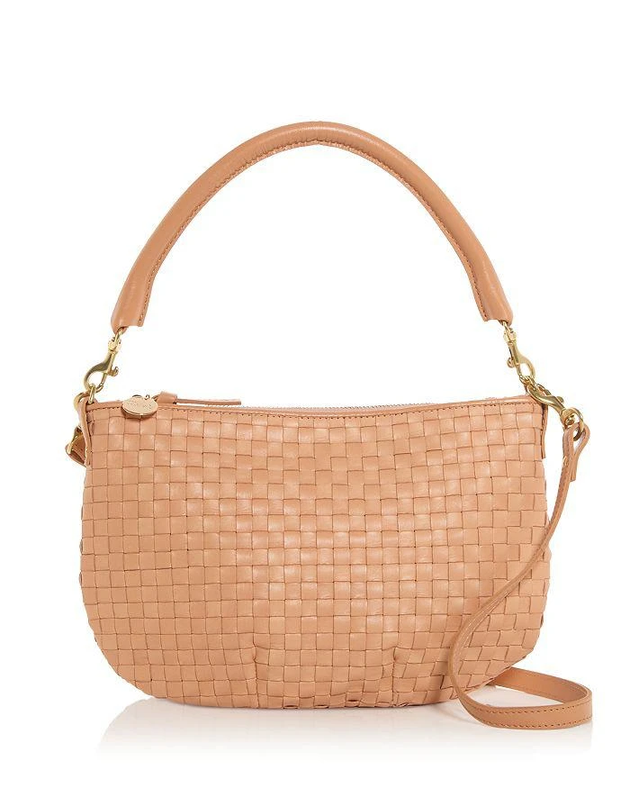 Clare V Petit Moyen Woven Leather Messenger Bag 1