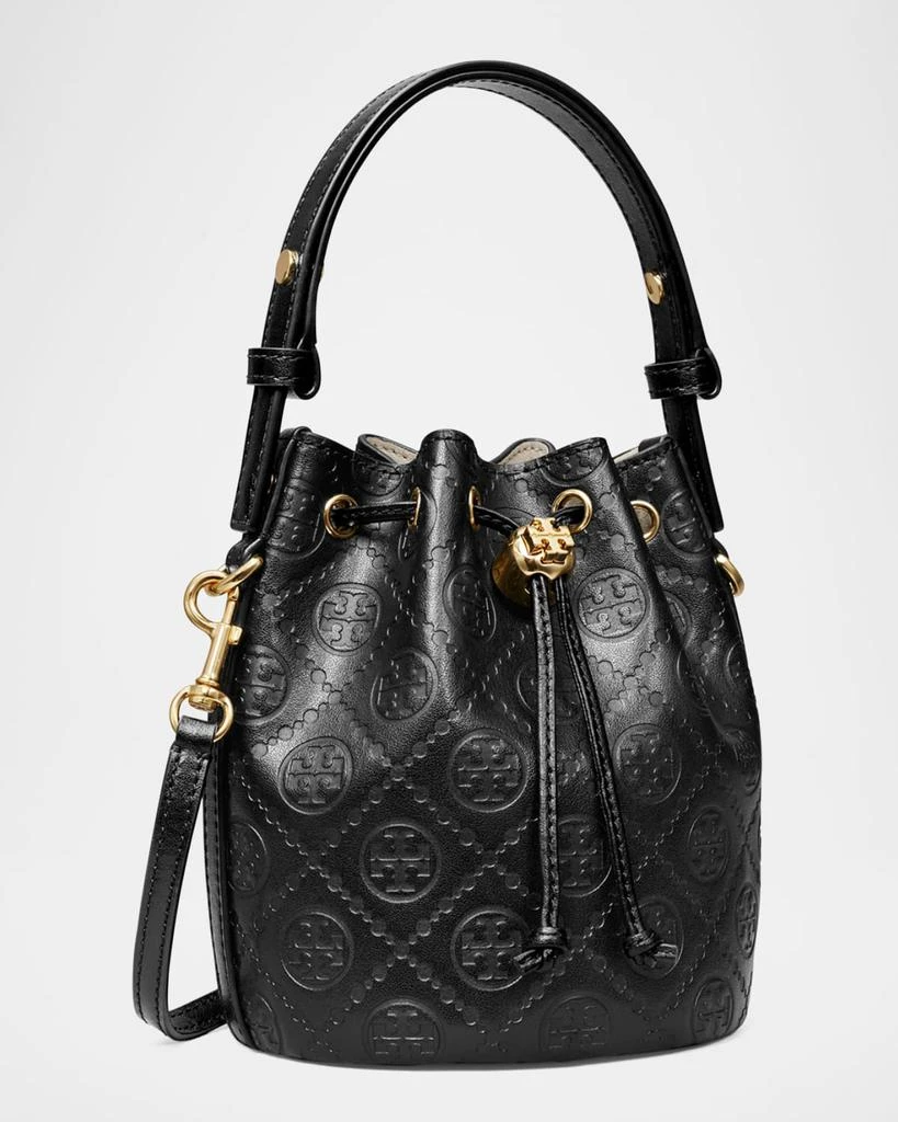 Tory Burch T Monogram Leather Mini Bucket Bag 2