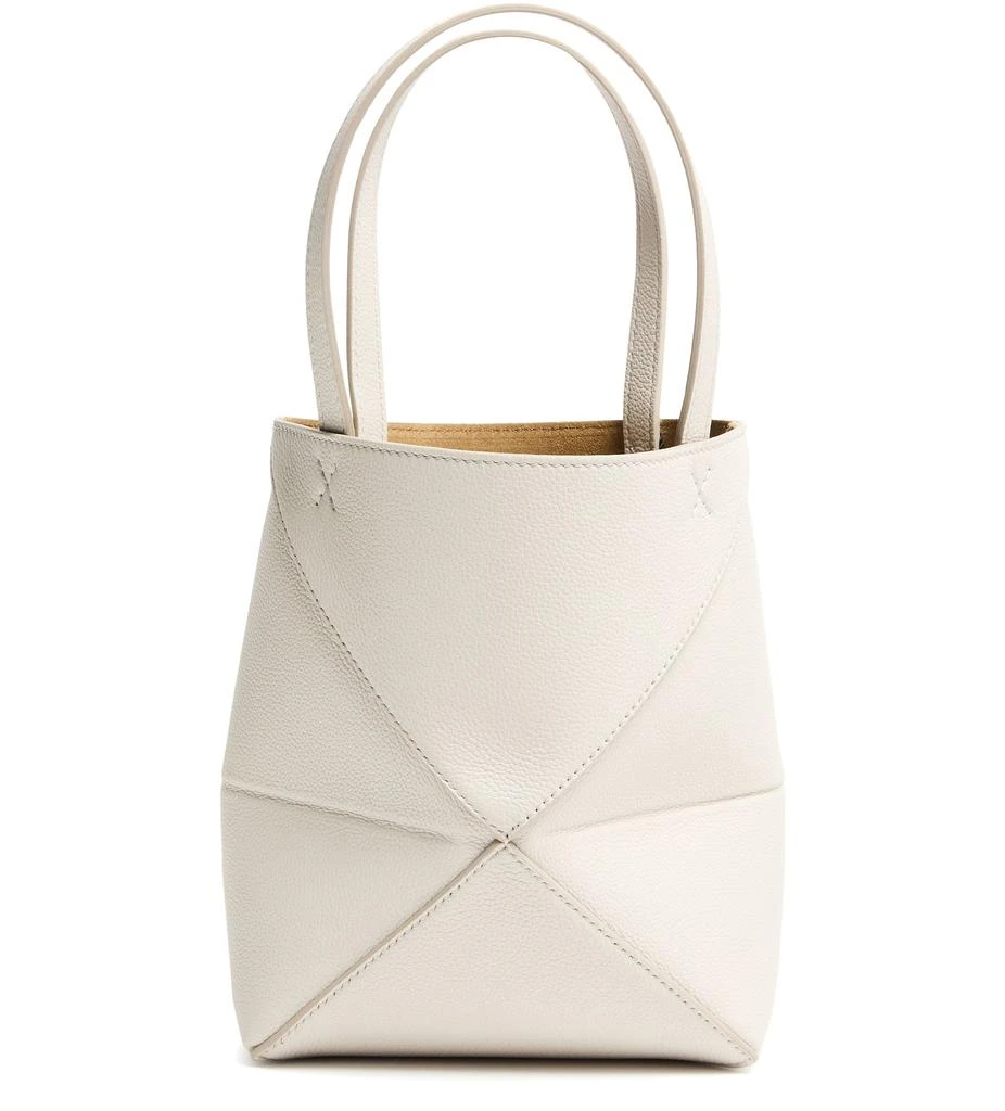 Loewe Mini Puzzle Fold tote in soft grained calfskin 4