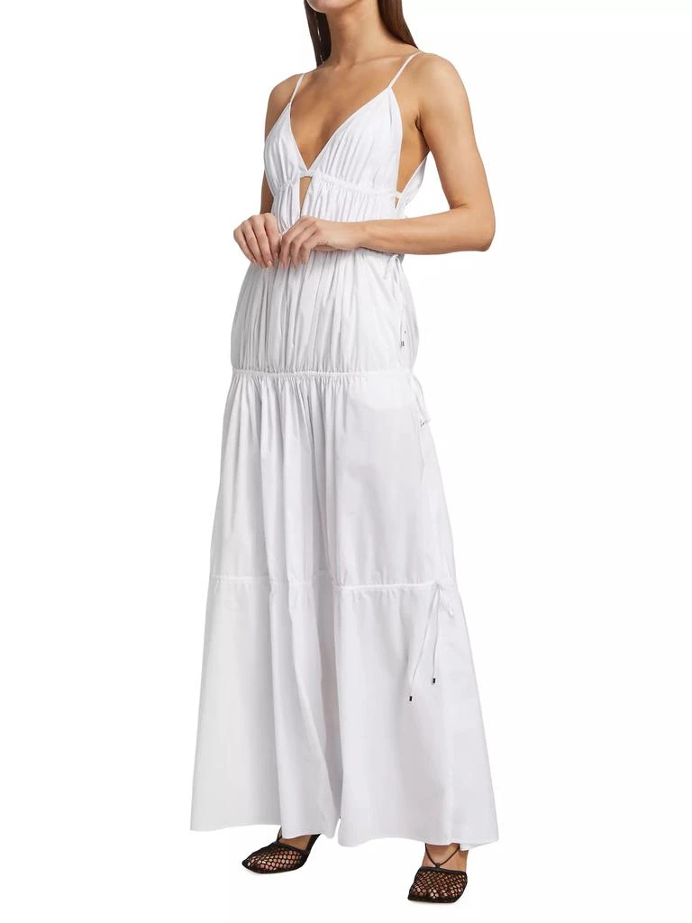 Jonathan Simkhai April Tiered Gathered Maxi Dress 4