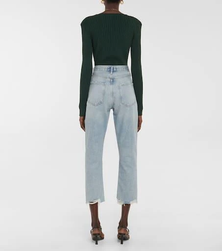 AGOLDE Riley high-rise cropped straight jeans 3