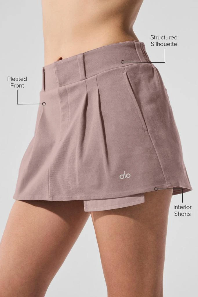 Alo Good Days Mini Skirt - Mushroom 2