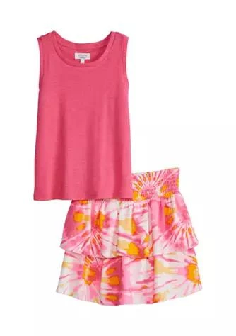 Cabana by Crown & Ivy™ By Crown Ivy Girls 7 16 Knit Smock Skirt Set 1