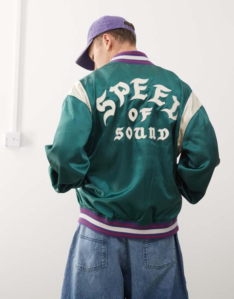 Deus Ex Machina memento mori jacket in emerald – On Sale Now with