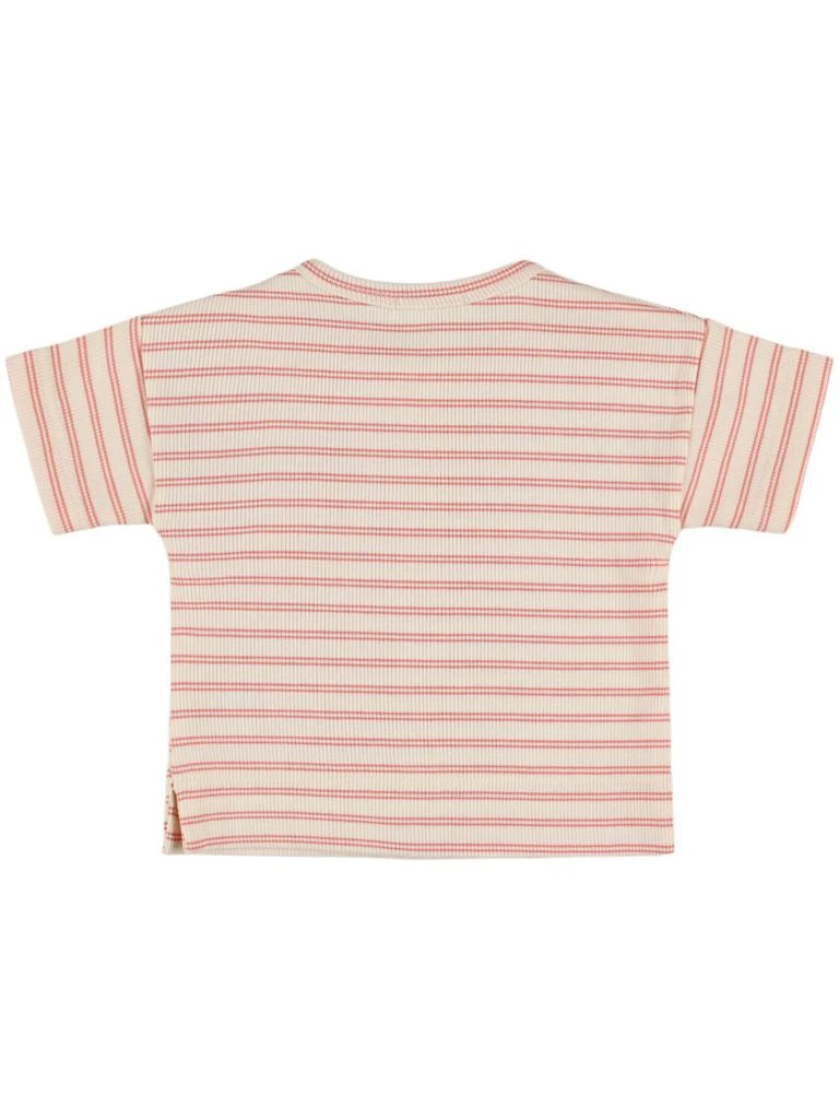 1 + IN THE FAMILY Striped Cotton Blend T-shirt 2