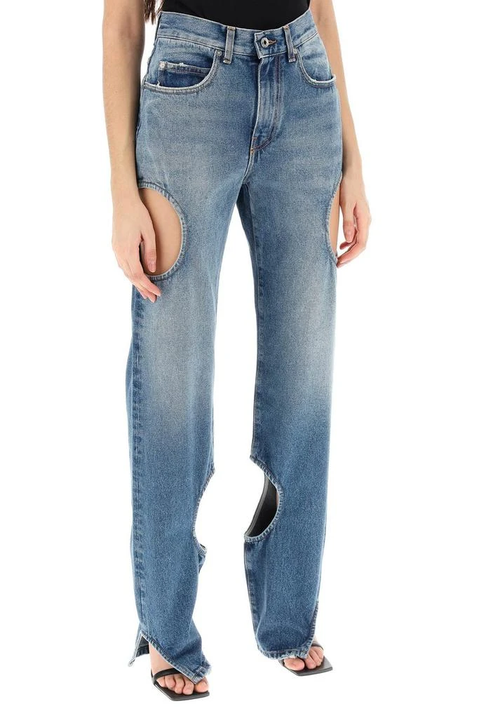 Off-White Off White Cut-Out High-Rise Jeans 2