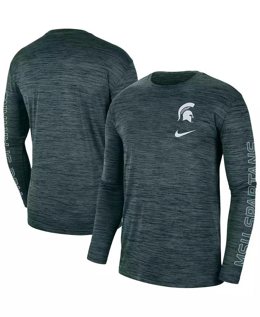 NIKE Men's Green Michigan State Spartans Velocity Legend Team Performance Long Sleeve T-shirt 1