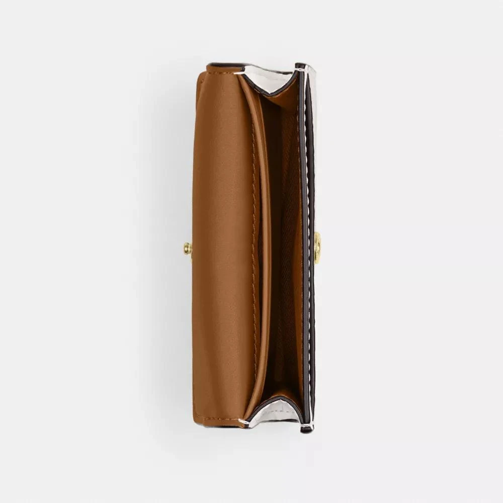 Coach Flap Card Case In Signature Canvas 2