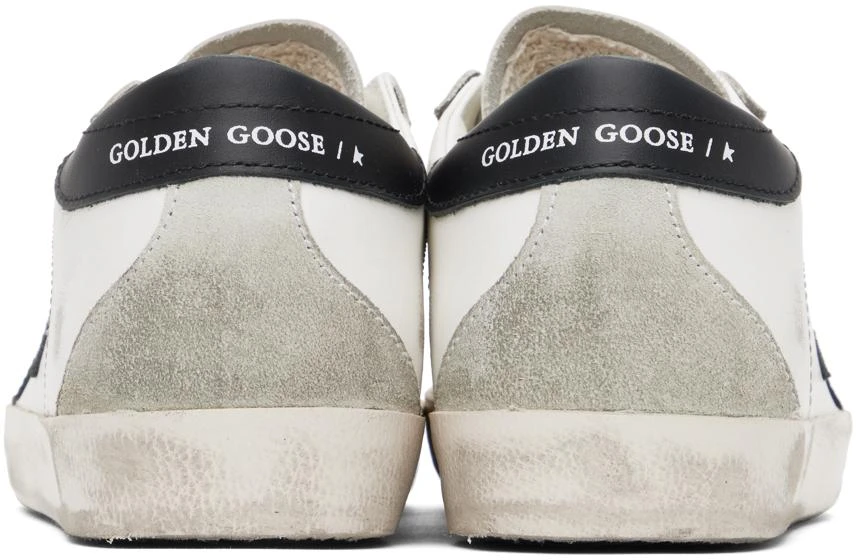 Golden Goose SSENSE Exclusive White & Black Super-Star Classic Sneakers 2
