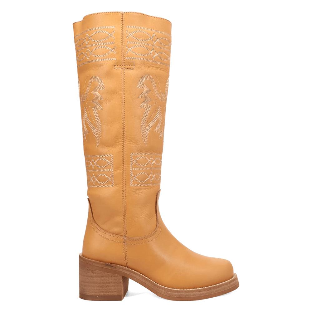 Dingo Avalon Embroidered Round Toe Pull On Cowboy Boots