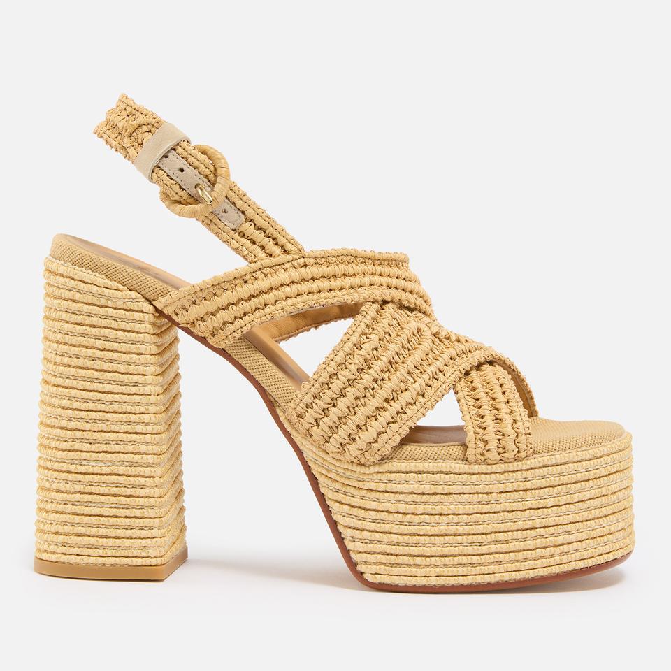 CastanerカスタニエールValeria Rafia Woven Sandalsサンダル CASTAÑER VALERIA RAFIA WOVEN SANDALS - Sandals - BeyondStyle