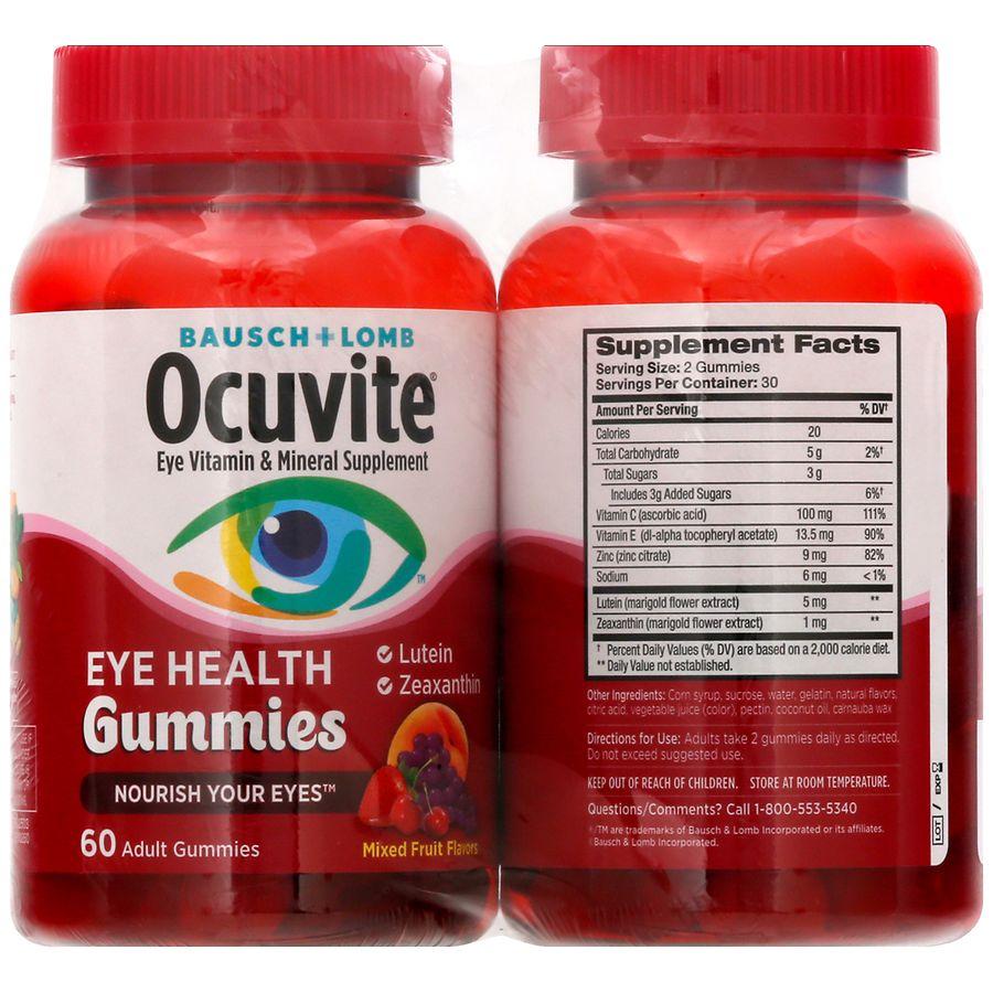 Ocuvite Eye Health Adult Gummies Mixed Fruit