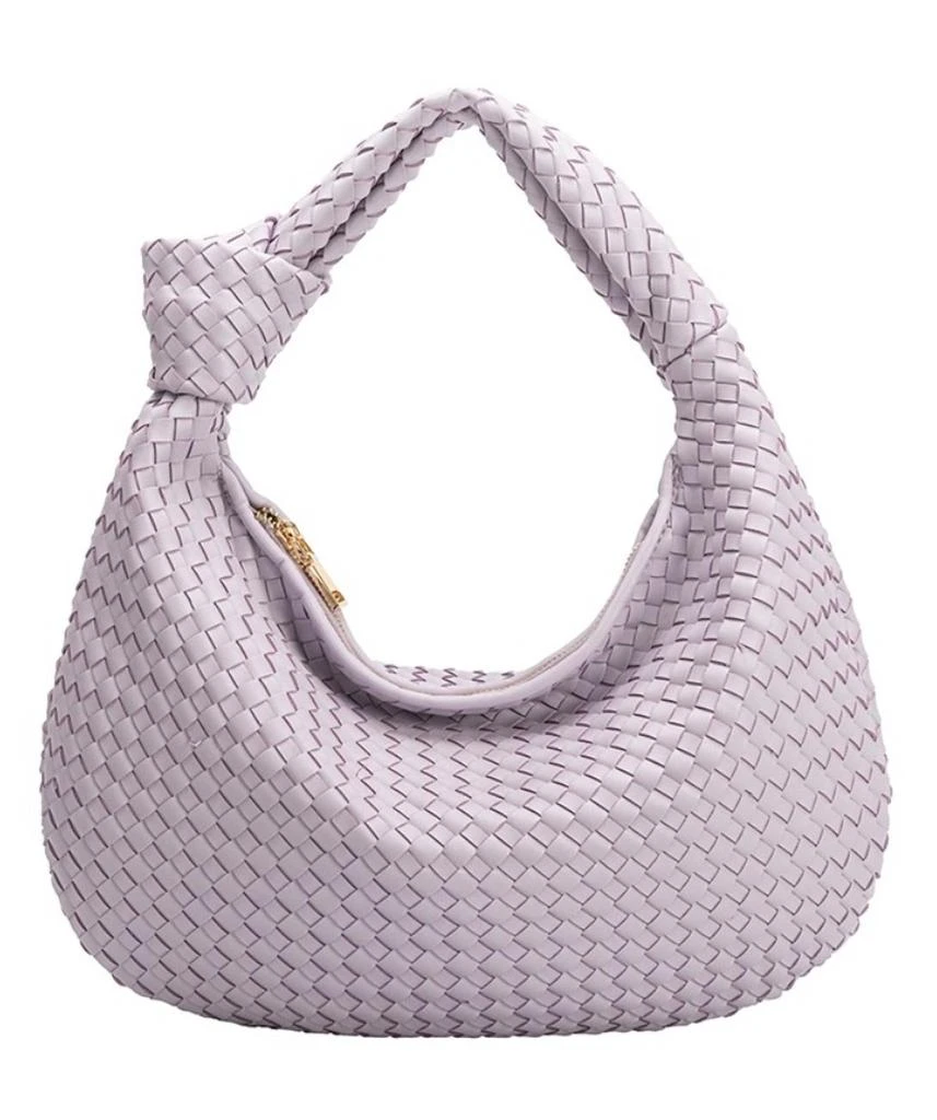 Melie Bianco Women
s Woven Purse In Lavender