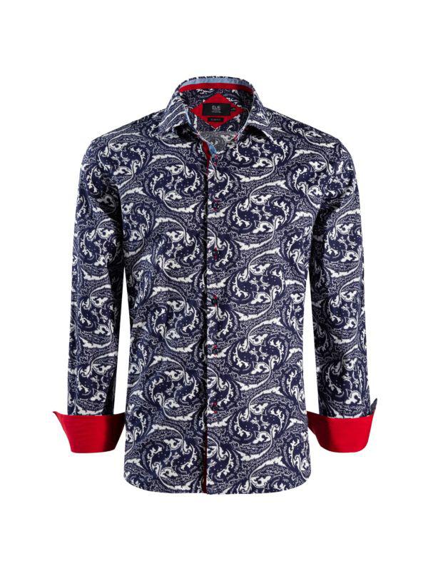 Elie Balleh Slim Fit Paisley Sport Shirt