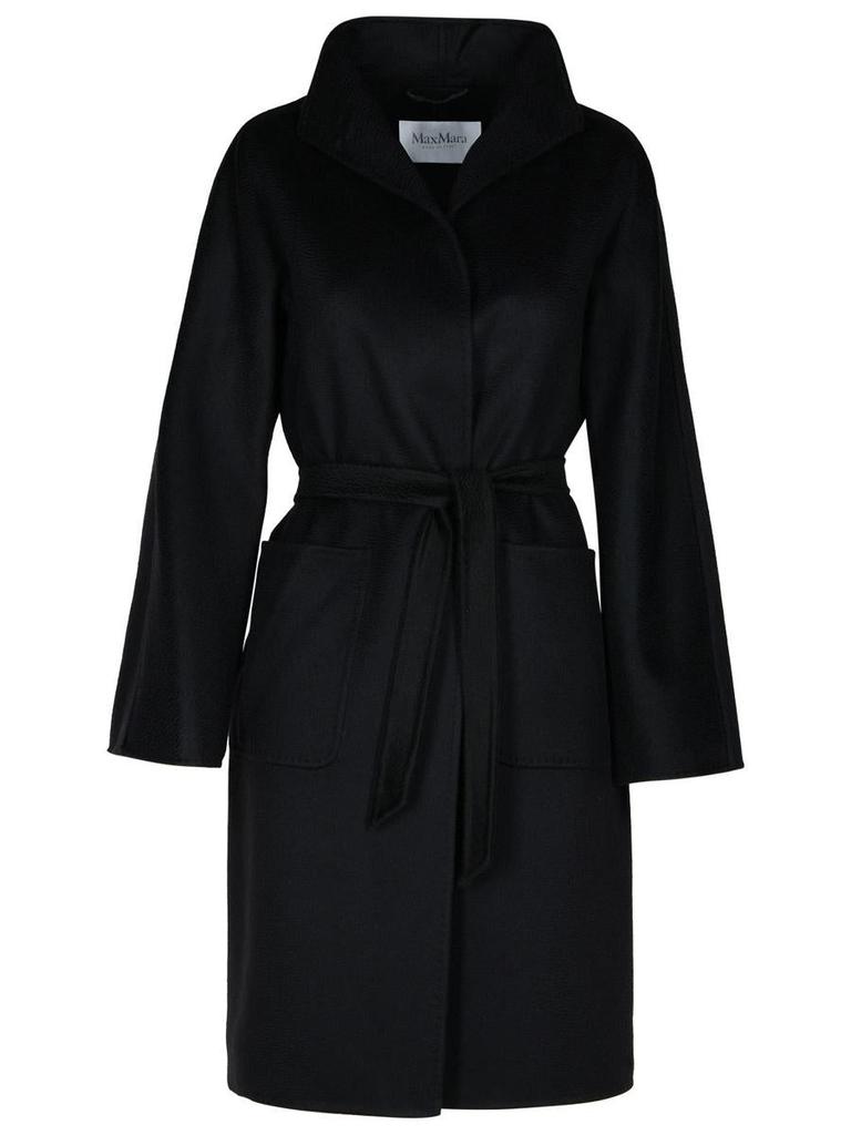 コート MAX MARA BLACK CASHMERE LILIA COAT Max Mara Max Mara 'Lilia' Black Cashmere Coat - Coats