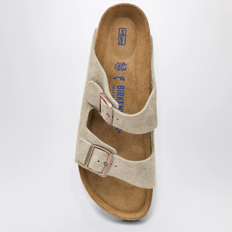 Birkenstock Taupe suede Arizona slide 3