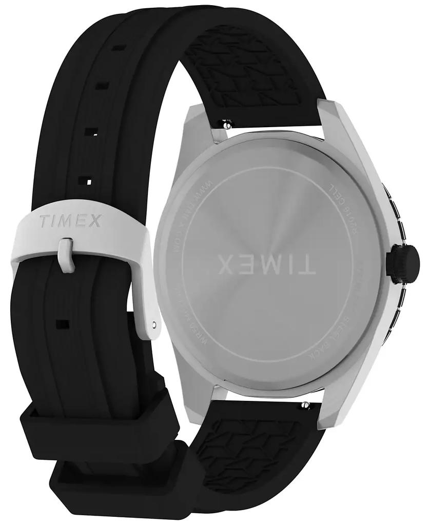 Timex Men's Expedition Field Analog Solar Black Silicone Strap 43mm Round Watch