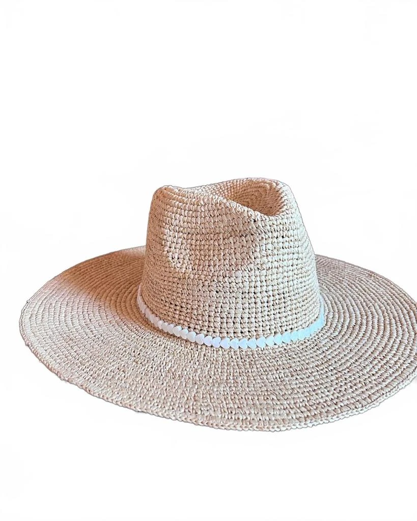 Jocelyn seashell natural straw sun beach hat Jocelyn Shell Straw Rancher | Anthropologie main image 3
