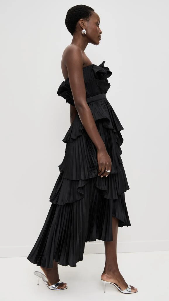 AMUR Judah Scallop Pleated Dress 3