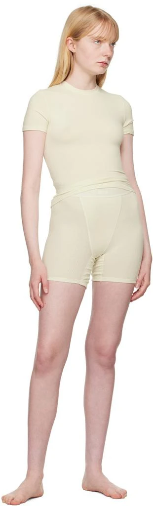 SKIMS Off-White Cotton Jersey T-Shirt 4