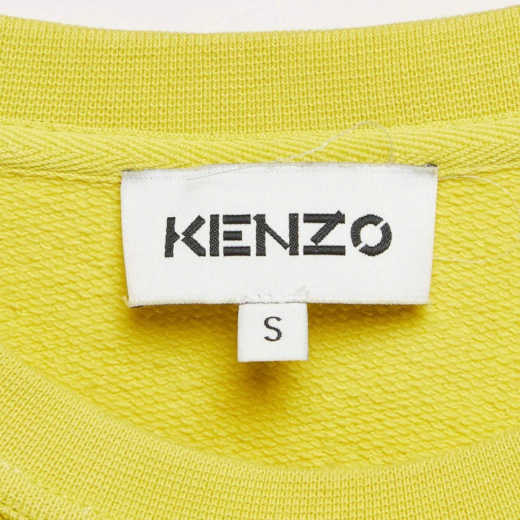 Kenzo Kenzo Yellow Tiger Applique Cotton Knit Sweatshirt S 4