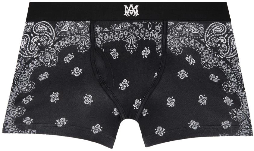 AMIRI Black Bandana Boxers 1