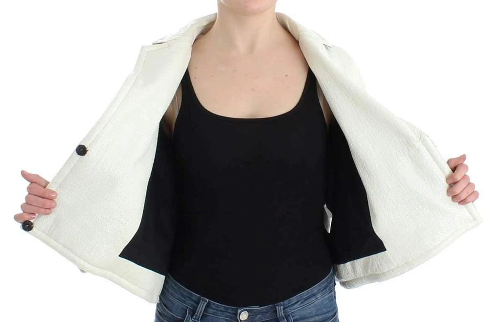 Andrea Pompilio Andrea Pompilio  Cropped Leather Jacket 7