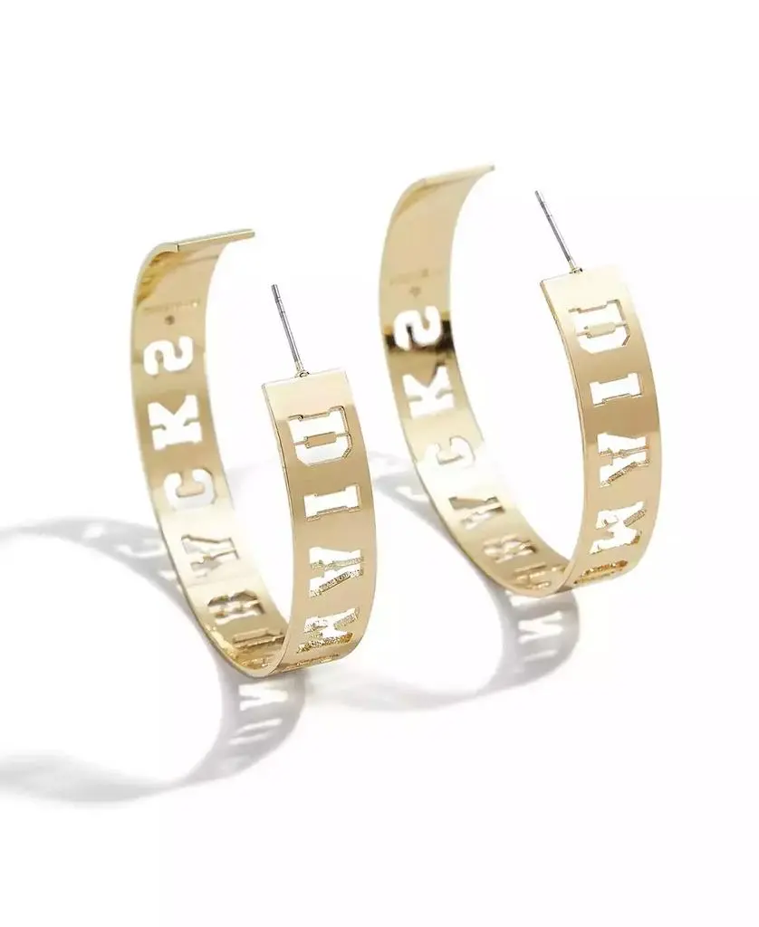 WEAR by Erin Andrews x Baublebar Arizona Diamondbacks Large Cutout Hoop Earrings