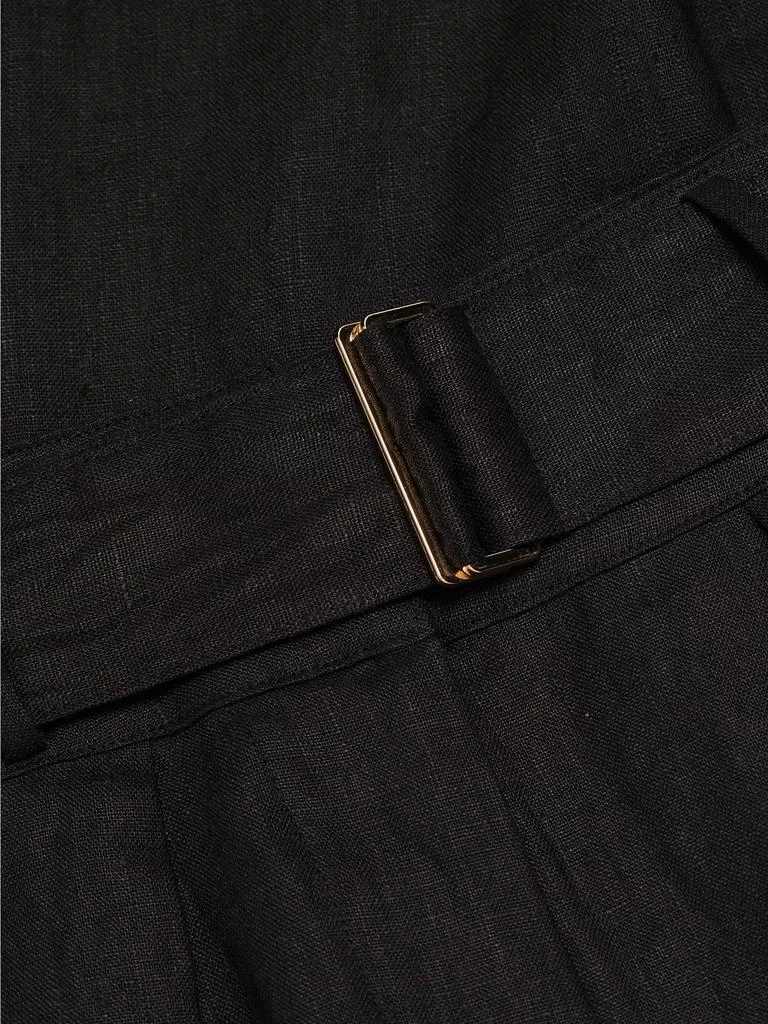 Hevron Zinna Belted Linen Shorts 7