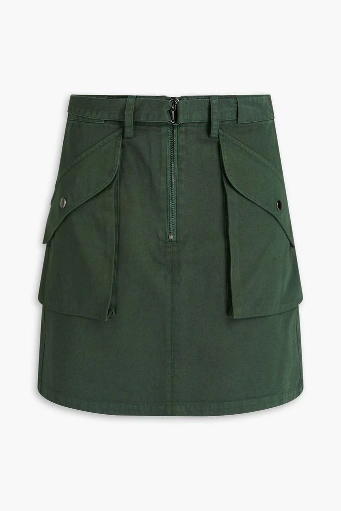 HOLZWEILER Belted twill mini skirt 1