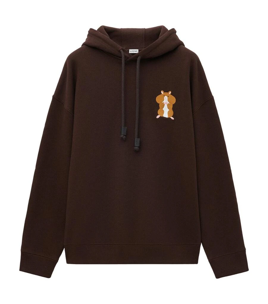 Loewe x Suna Fujita Cotton-Blend Hamster Hoodie 1