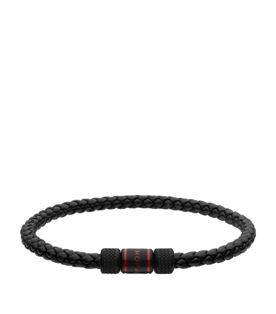 Chopard Leather and Brass Classic Racing Bracelet 1