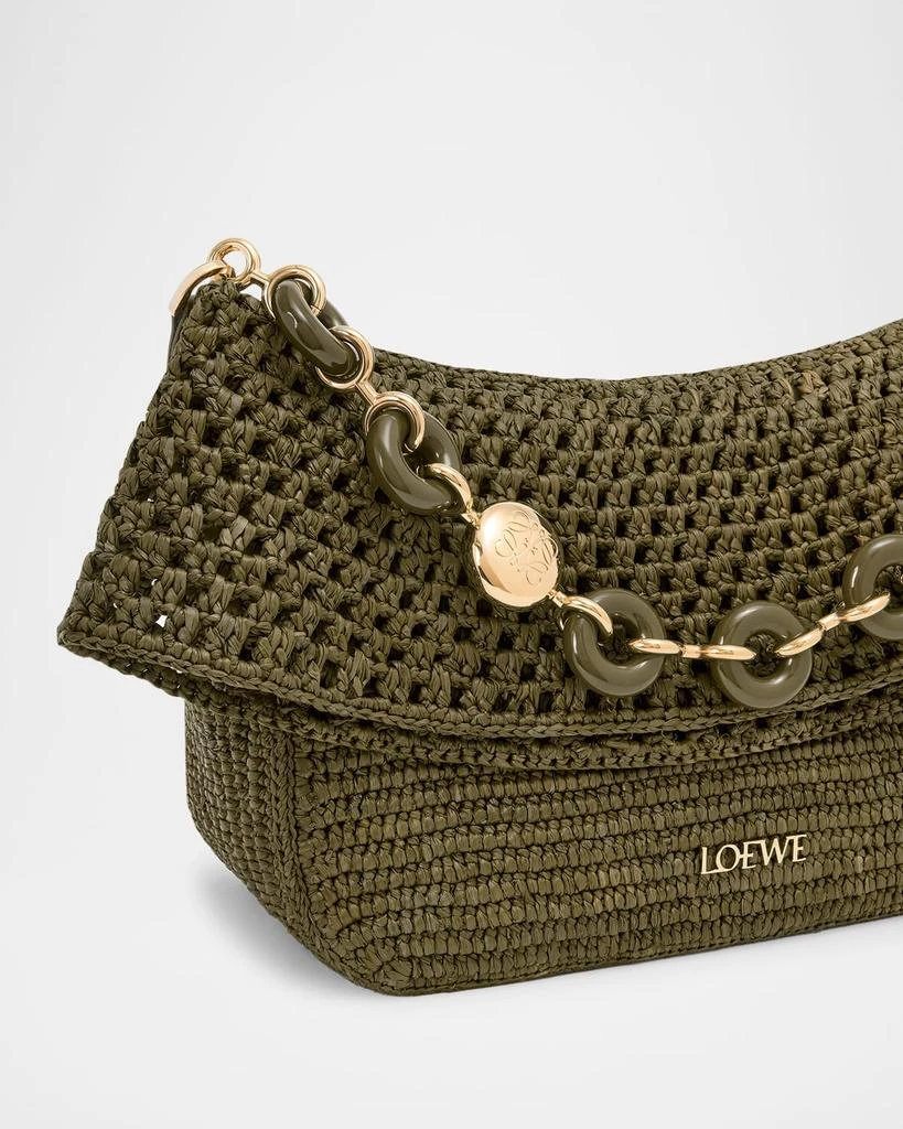 Loewe x Paula’s Ibiza  Ola Small Shoulder Bag in Raffia and Leather 7