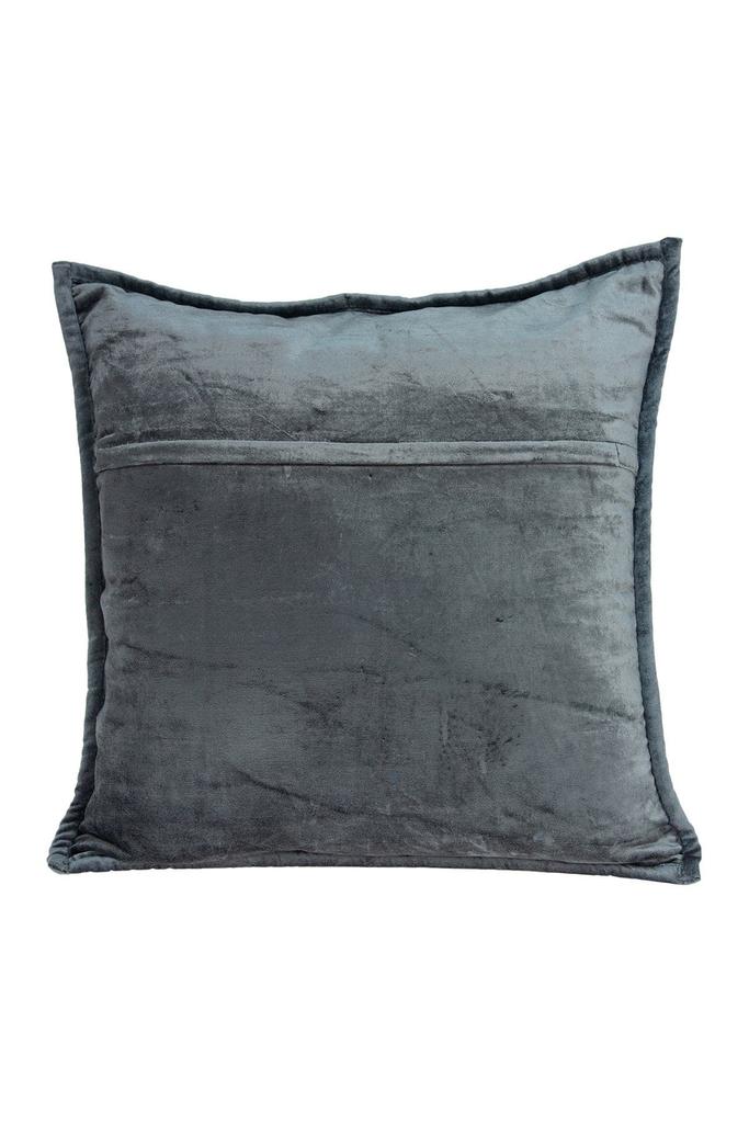 Parkland Anajar Transitional Solid Quilted Pillow - 20" x 20" - Charcoal