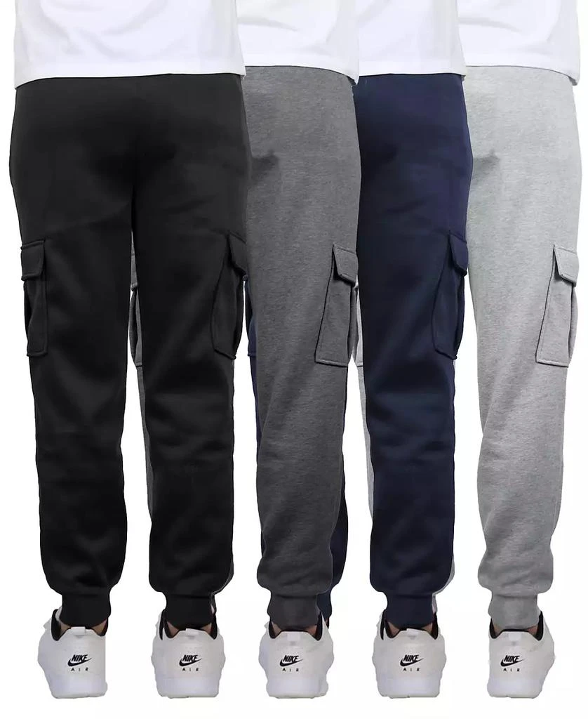 Blue Ice Men's Heavyweight Fleece-Lined Cargo Jogger Sweatpants-4PK 2