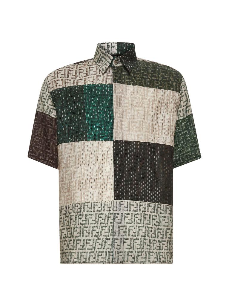 Fendi FENDI | FF patchwork linen shirt | Man | 39