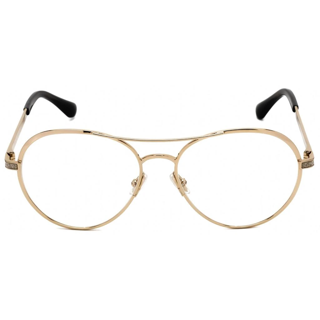 Jimmy Choo Jimmy Choo Women's Eyeglasses - Clear Demo Lens Gold and Grey Frame | JC 244 02F7 00 2