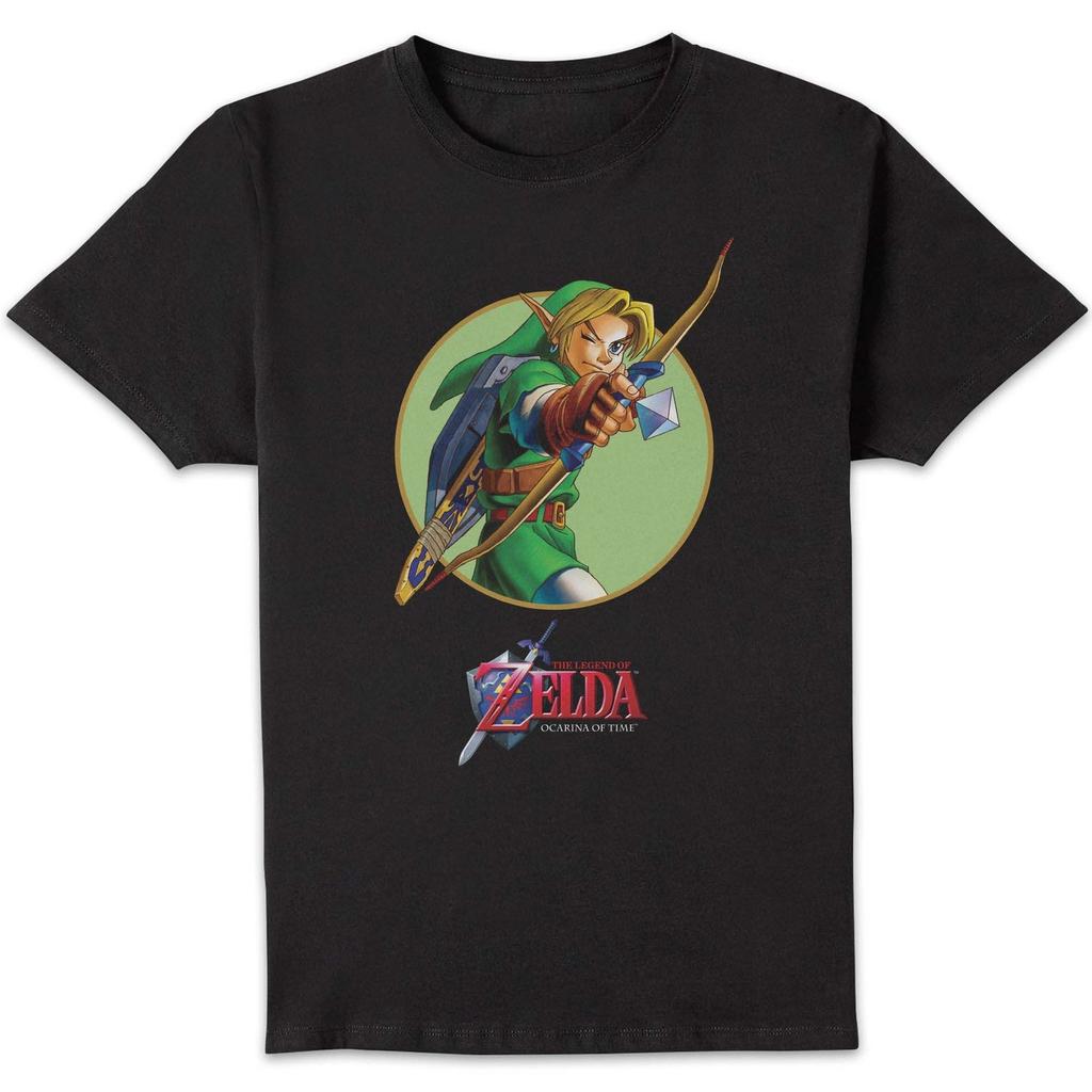 Nintendo The Legend of Zelda Ocarina Circle Unisex T-Shirt - Black