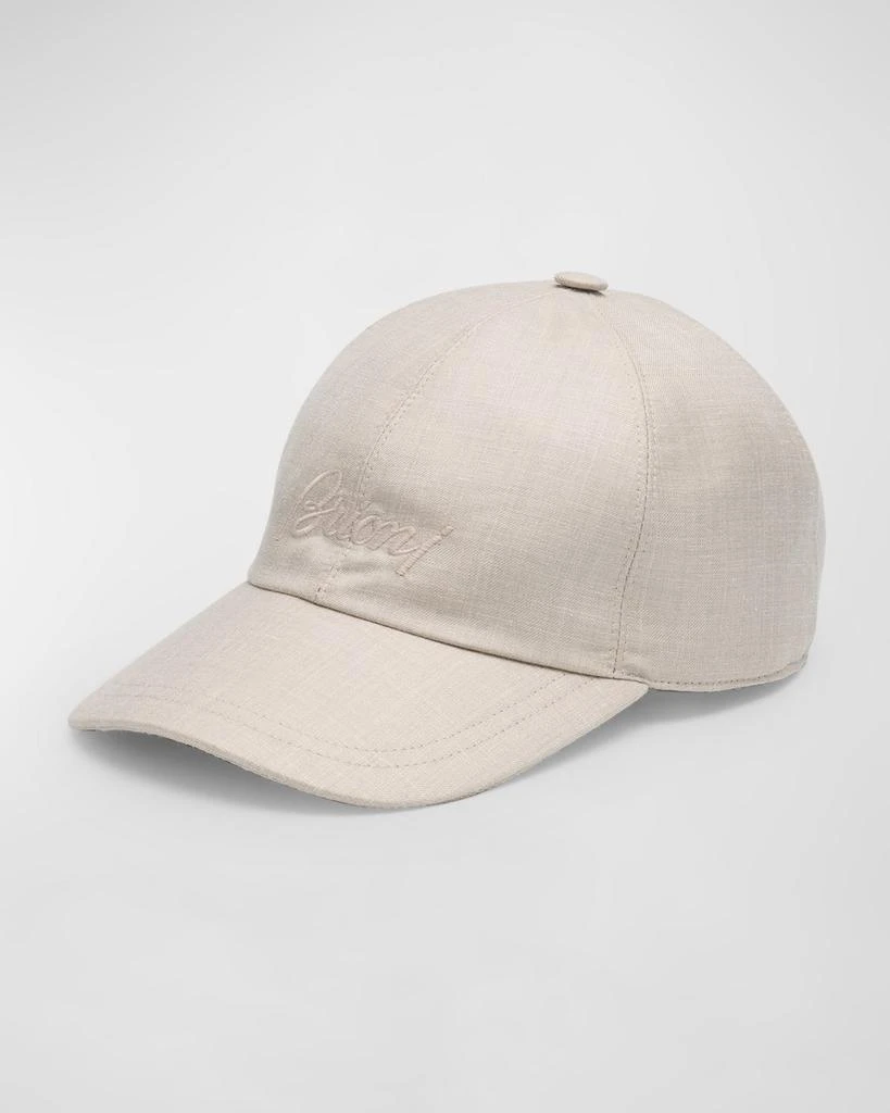 Brioni Men's Cashmere Baseball Cap 1