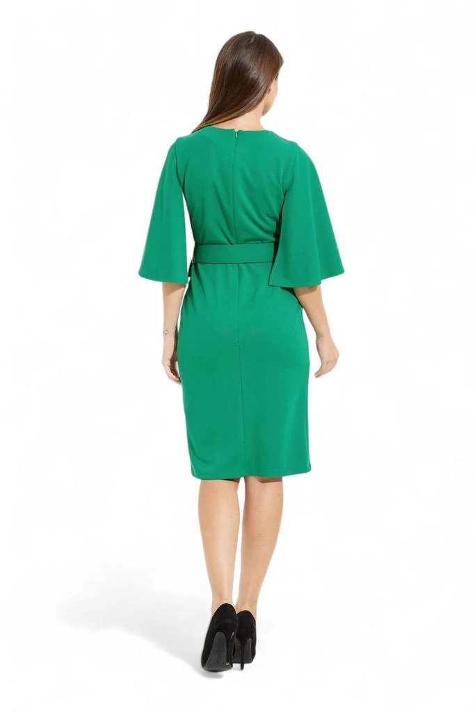 JOSEPH RIBKOFF Butterfly Sleeve Sheath Dress In Kelly Green 3
