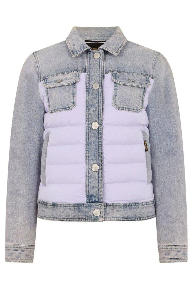 MOORER Moorer Quilted Panel Denim Jacket